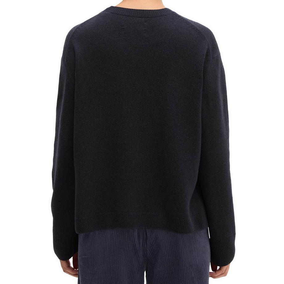 Marc O'Polo Strickpullover  1er Pack Locker sitzend-Knit Pullover Longsleeve Round-Neck Slits  