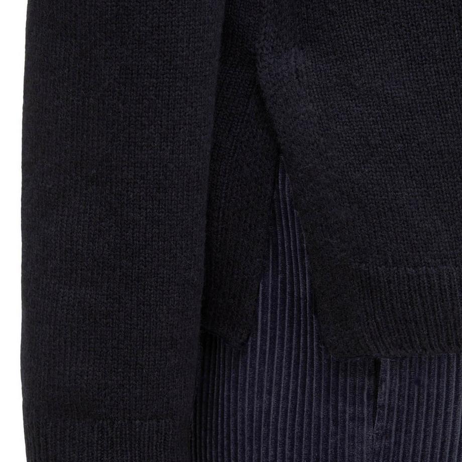 Marc O'Polo Strickpullover  1er Pack Locker sitzend-Knit Pullover Longsleeve Round-Neck Slits  