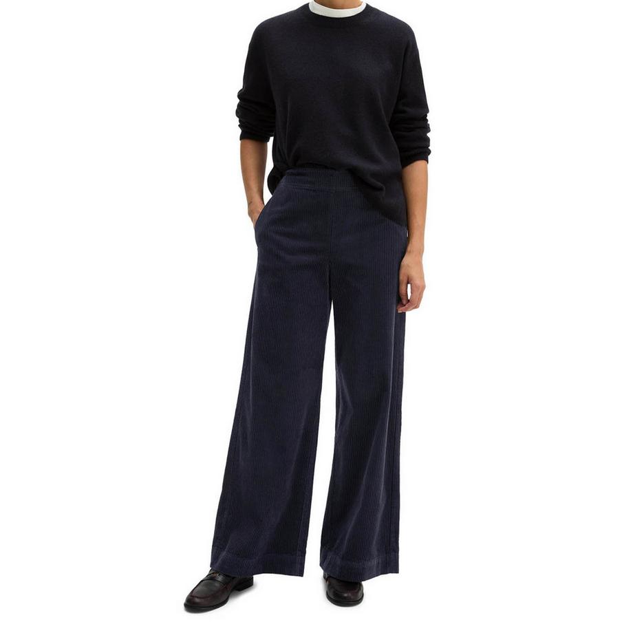 Marc O'Polo Strickpullover  1er Pack Locker sitzend-Knit Pullover Longsleeve Round-Neck Slits  