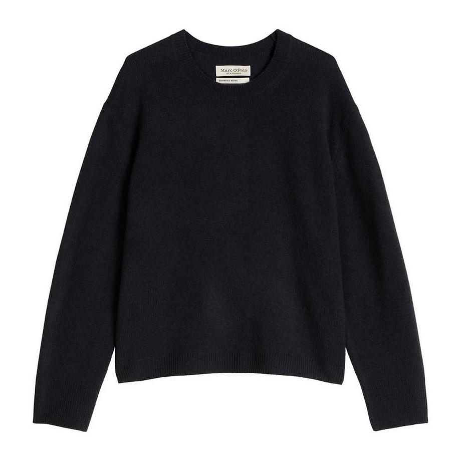 Strickpullover  1er Pack Locker sitzend-Knit Pullover Longsleeve Round-Neck Slits