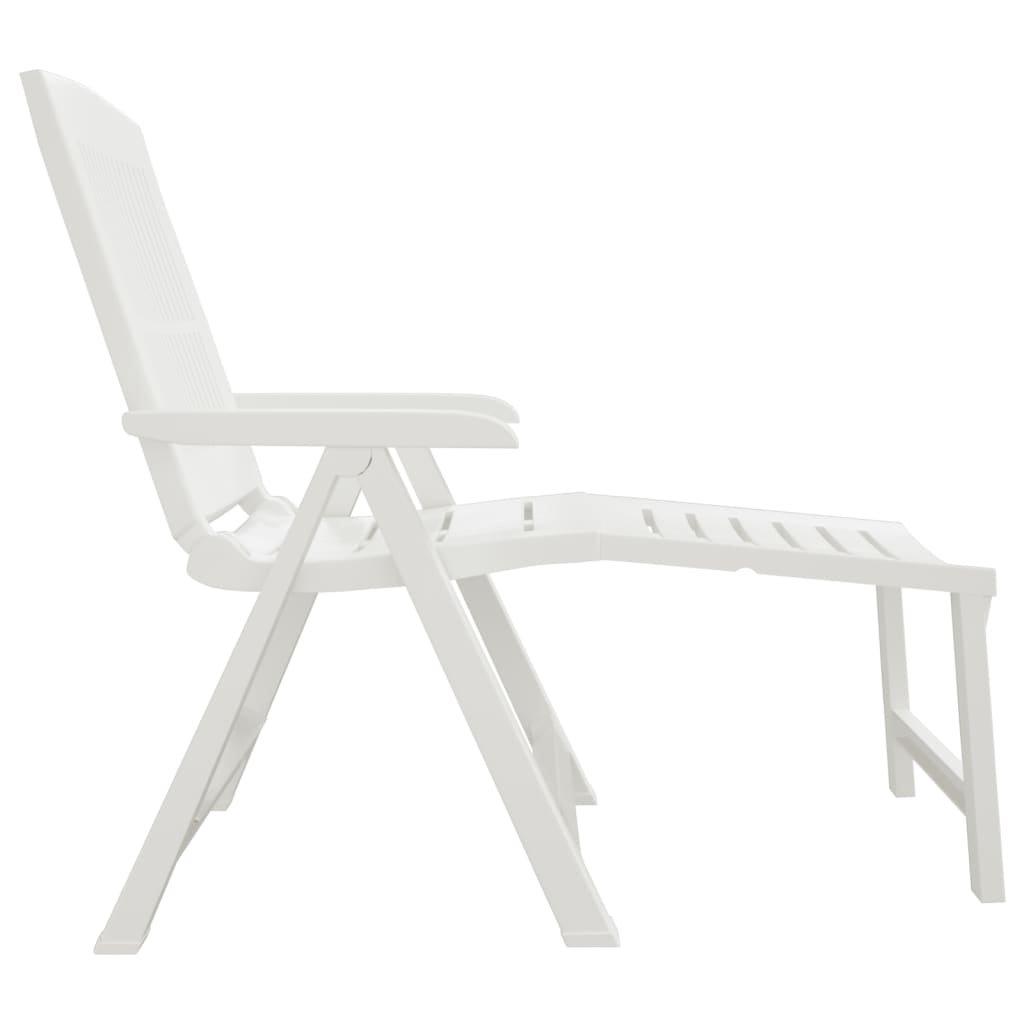 VidaXL Chaise longue plastique  