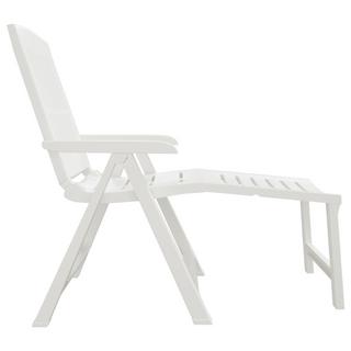 VidaXL Chaise longue plastique  