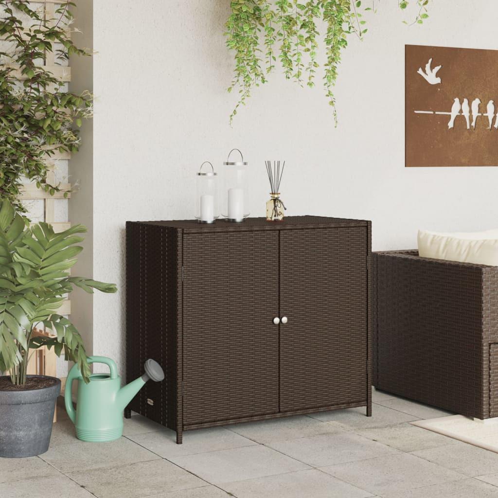 VidaXL Armoire de rangement de jardin rotin synthétique  