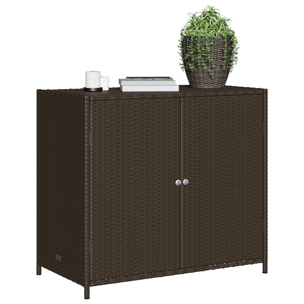 VidaXL Armoire de rangement de jardin rotin synthétique  