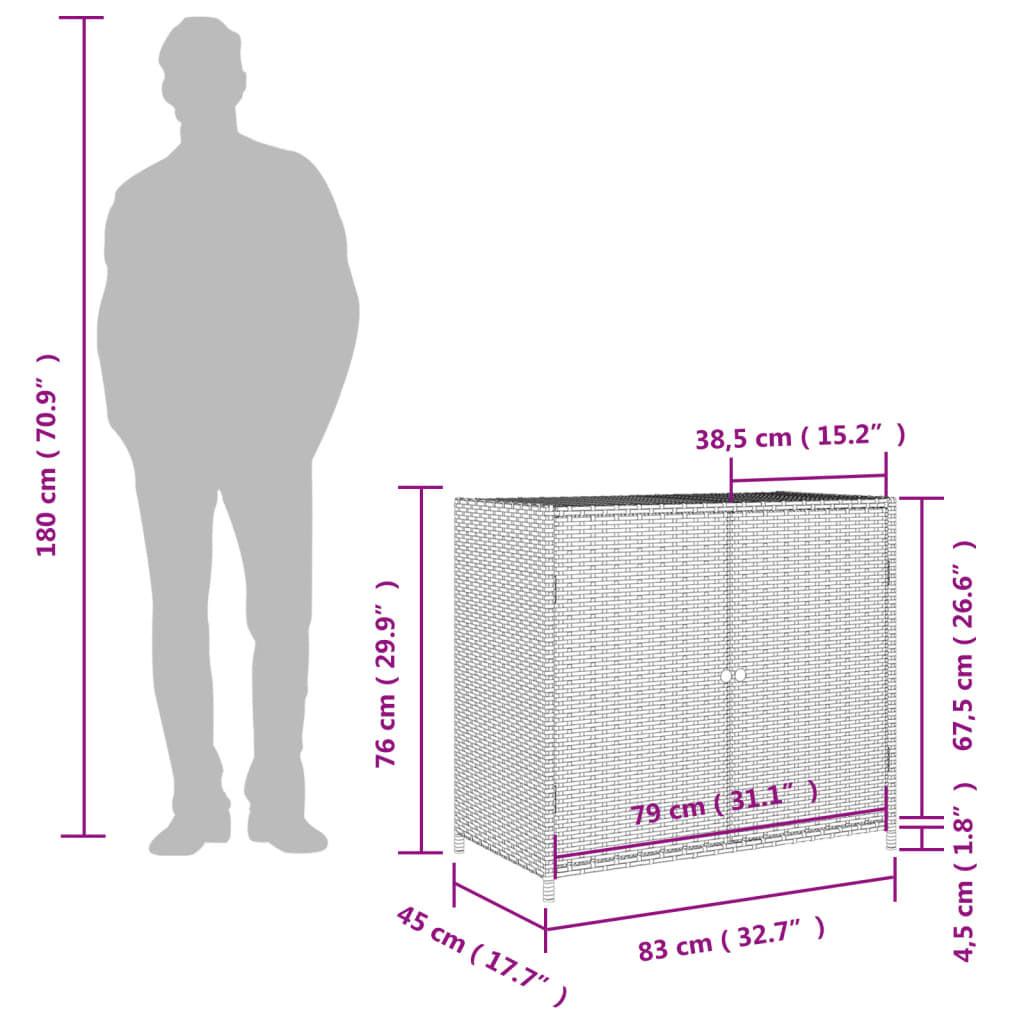 VidaXL Gartenschrank poly-rattan  