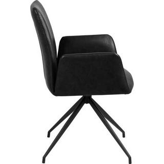 mutoni Chaise pivotante avec accoudoir Fly noir  