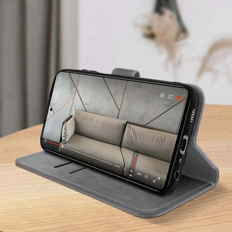 Avizar  Custodia folio per Galaxy A72 Grigia 