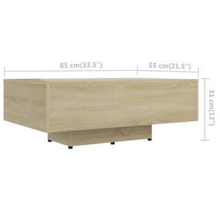 VidaXL Table basse bois d'ingénierie  