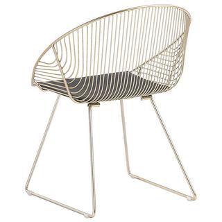 Beliani Esszimmerstuhl 2er Set aus Stahl Industriell AURORA  