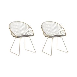 Beliani Esszimmerstuhl 2er Set aus Stahl Industriell AURORA  