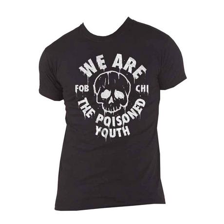 Fall Out Boy Poisoned Youth T-Shirt Imprimé Crâne  