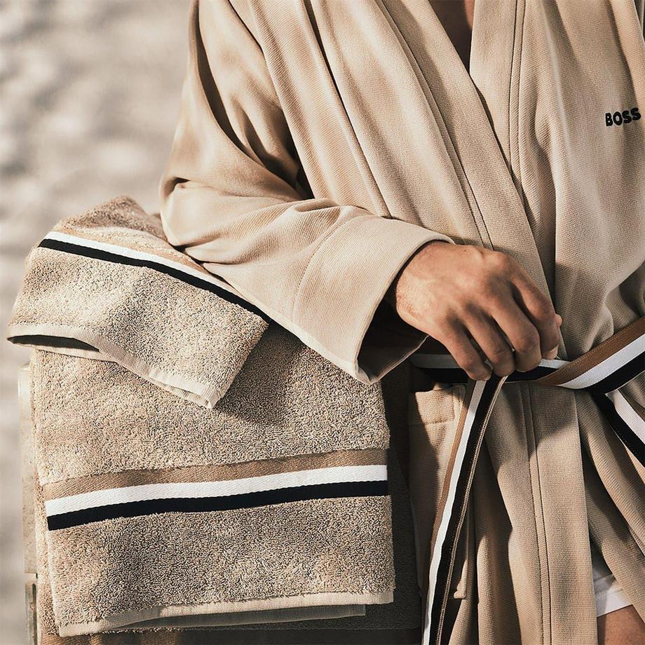 BOSS Accappatoio Kimono Blinea Dettaglio A Righe  