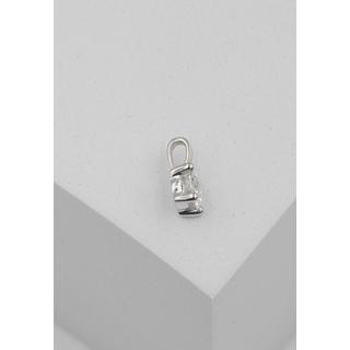 MUAU Schmuck  Solitär Anhänger 4-Griff-Fassung Weissgold 750 Diamant 0.33ct. 9x5.5mm 