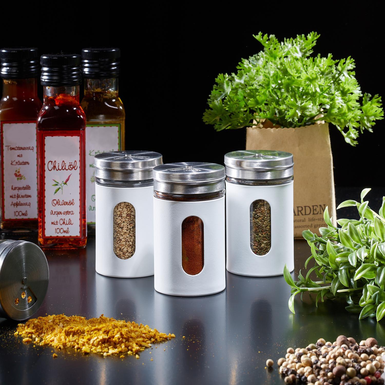 B2X Set di 12 barattoli per spezie  