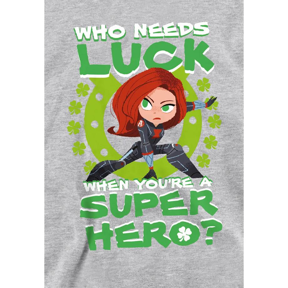 Black Widow  Sweat À Capuche Saintpatrick Lucky Super Hero 