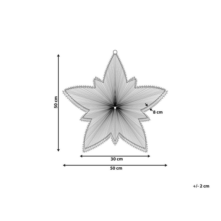 Beliani Decorazione da appendere all'aperto en Ferro Moderno HOFSOS  