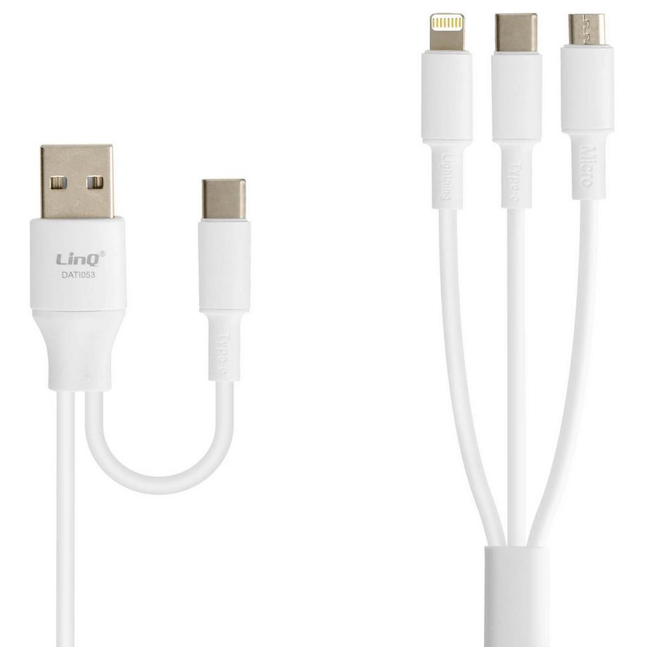 Avizar  Universal 5-in-1 Kabel LinQ 1.2m Weiß 