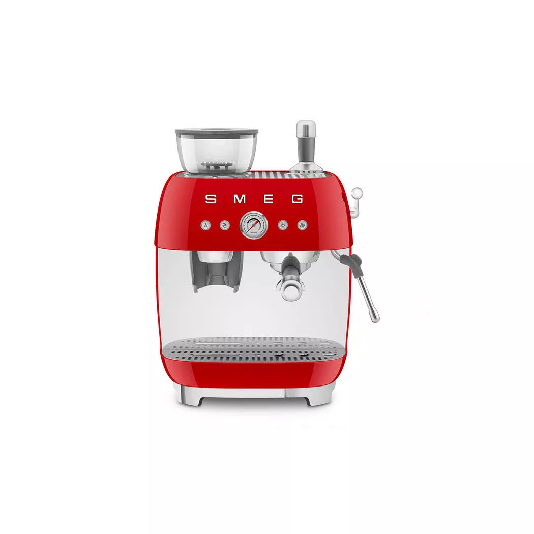smeg – Manuelle Espresso-Kaffeemaschine mit Kaffeemühle, Kaffeemühle