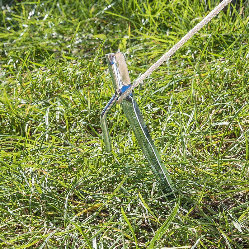 Pricenet  Zelthering 30cm Metall mit Haken 6 Stück im Polybeutel 