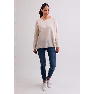 CASH-MERE.CH Pull Col Rond Cachemire avec Fentes Latérales  