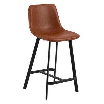 Tabouret de bar Oregon cognac