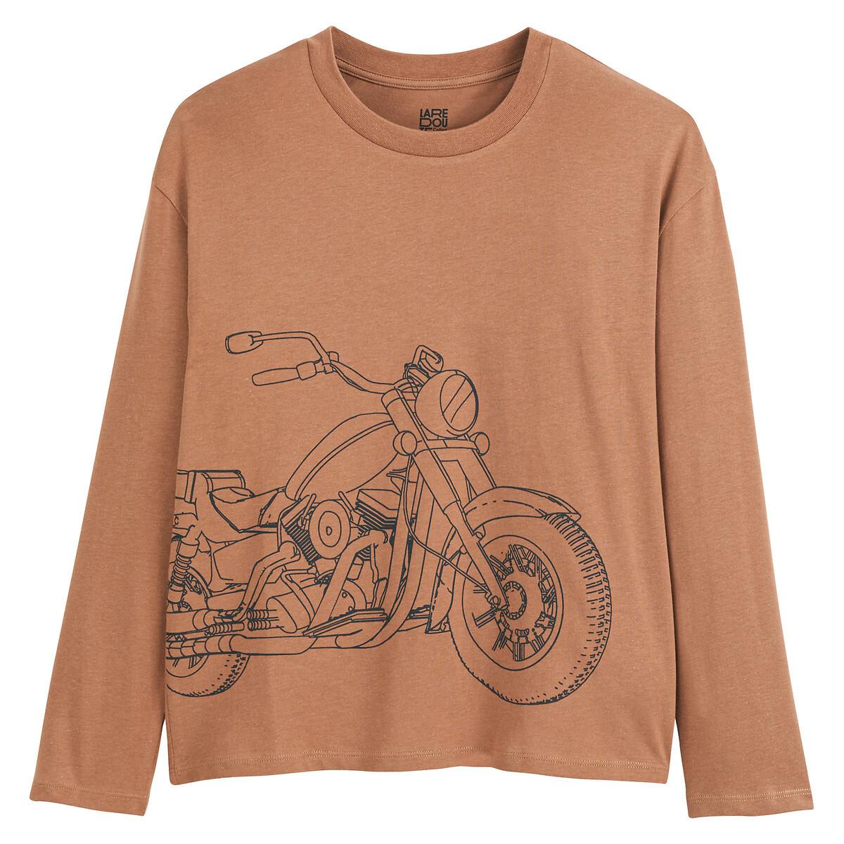 La Redoute Collections  Langarm-Shirt mit Motorradmotiv 