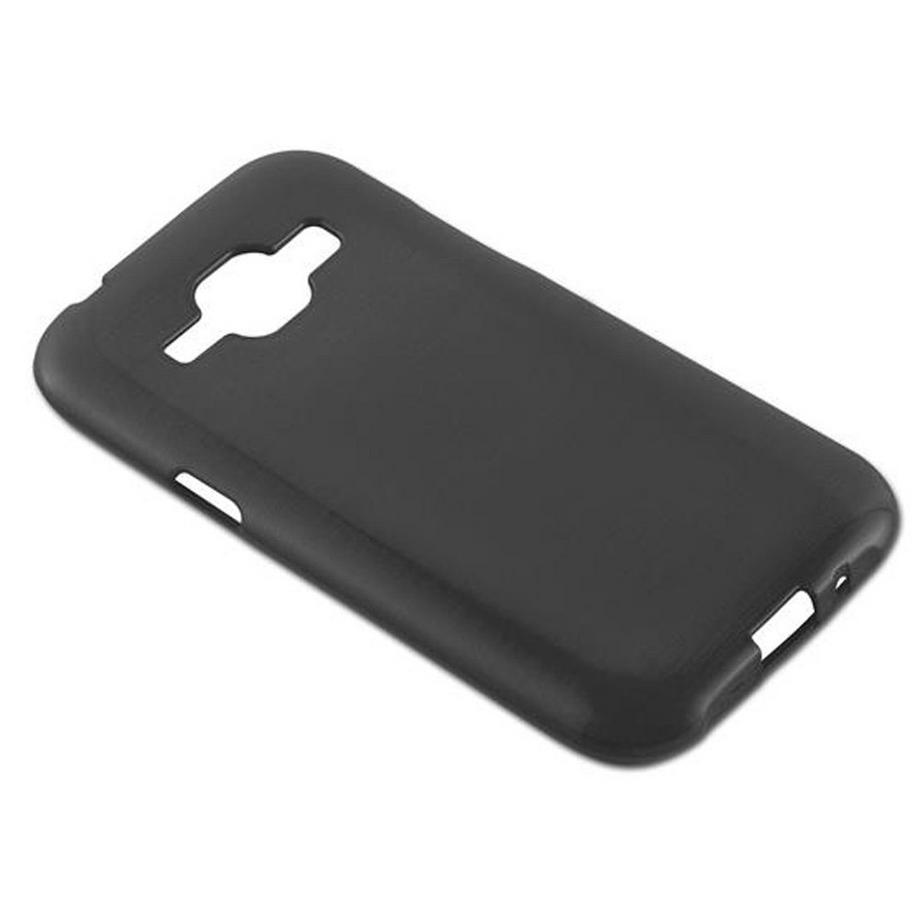 Cadorabo  Hülle für Samsung Galaxy J1 2015 TPU Silikon im Brushed Design 