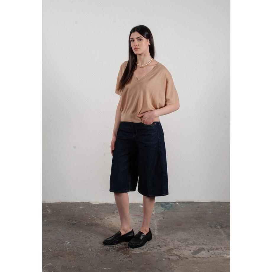 Studio Cashmere8 KELLY 6 Pull Col V Manches Chauve-Souris  