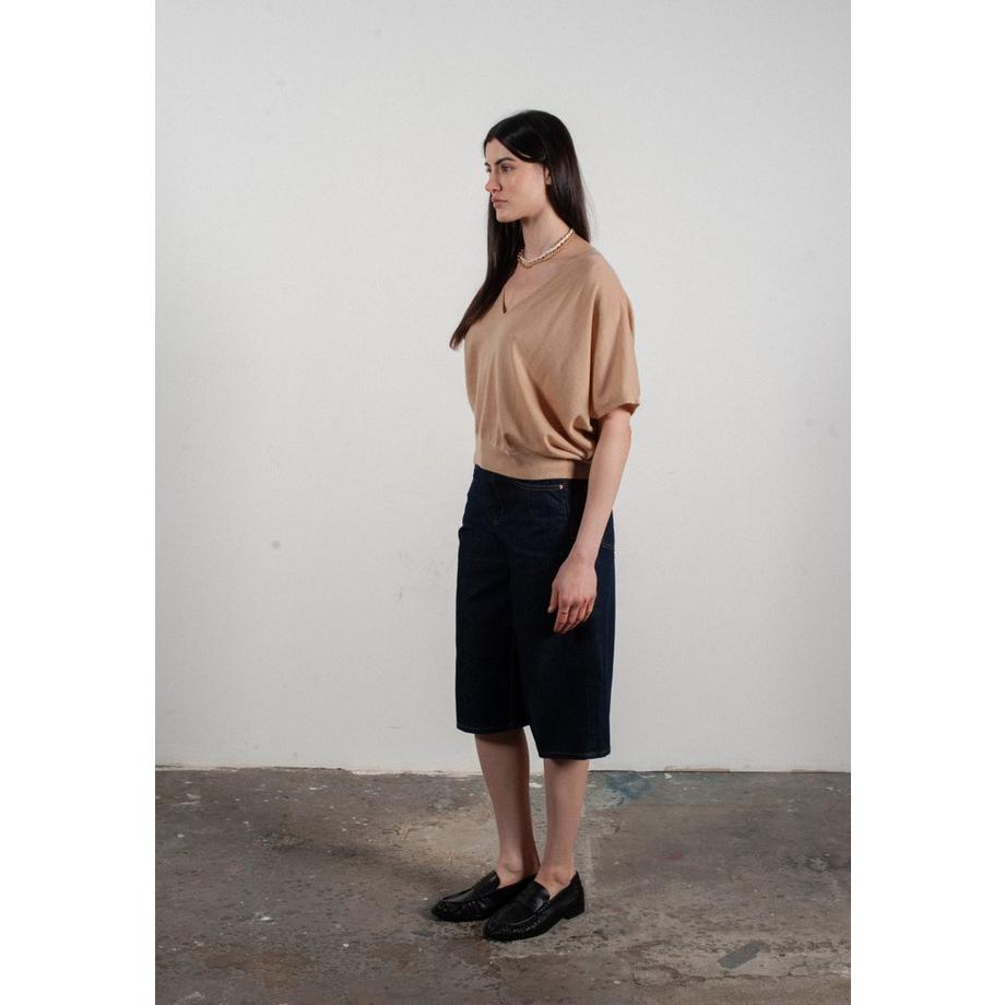 Studio Cashmere8 KELLY 6 Pull Col V Manches Chauve-Souris  