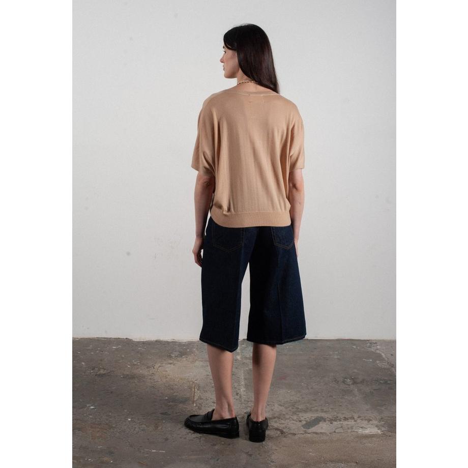 Studio Cashmere8 KELLY 6 Pull Col V Manches Chauve-Souris  