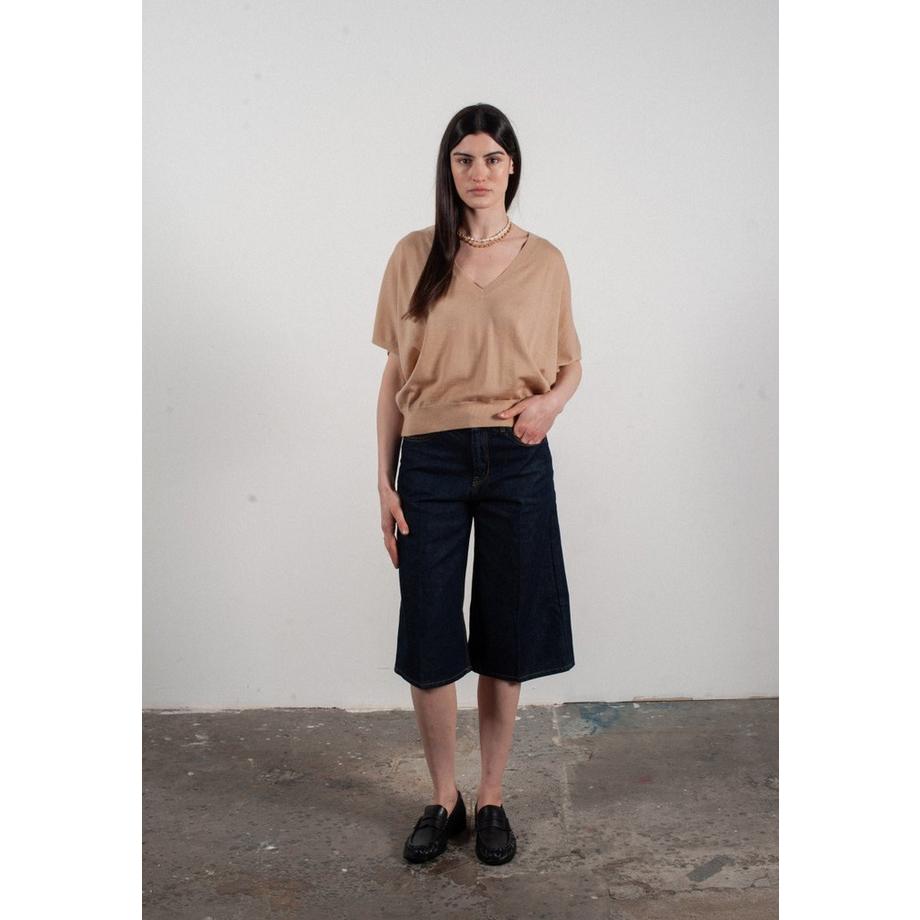 Studio Cashmere8 KELLY 6 Pull Col V Manches Chauve-Souris  