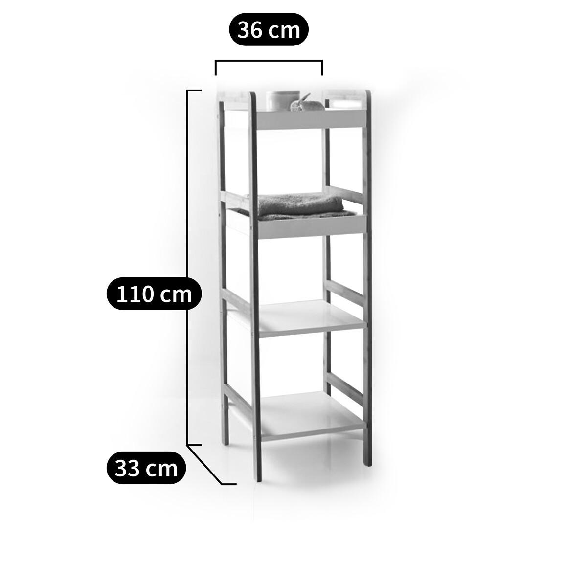 SO'HOME Badregal LINDUS mit 4 Böden  