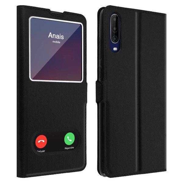 Avizar  Etui Wiko View 4 / 4 Lite Fenêtre Noir 