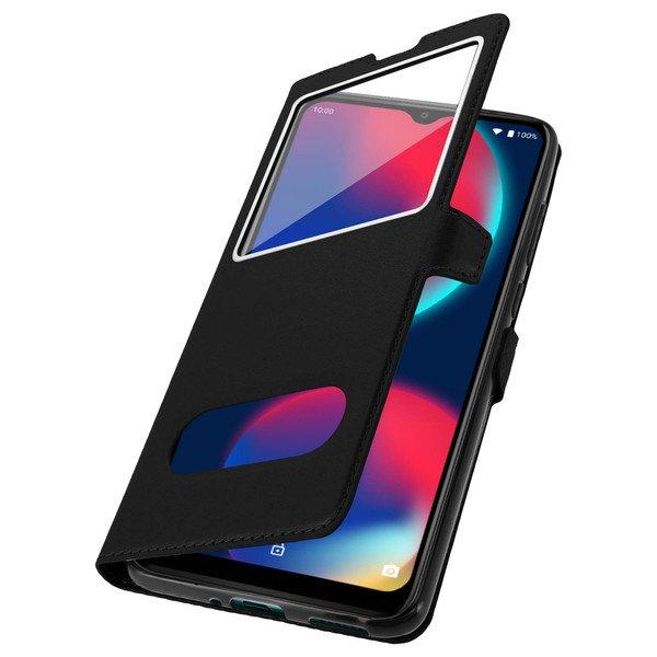 Avizar  Etui Wiko View 4 / 4 Lite Fenêtre Noir 