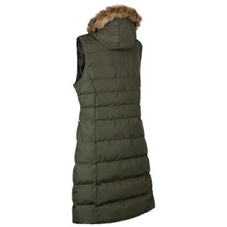 Trespass Audrey Gilet lungo imbottito con cappuccio in pelliccia sintetica  