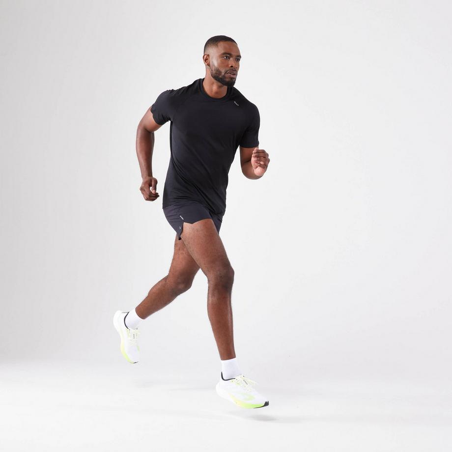 KIPRUN  T-shirt running uomo maniche corte seamless - Run 500 comfort tessuto 