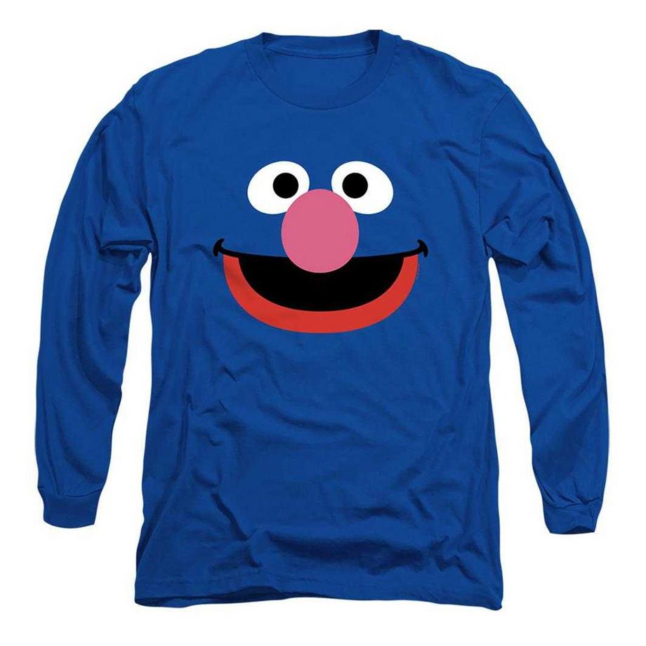T-ShirtManches Longues Motif Grover Motiftyle Visage