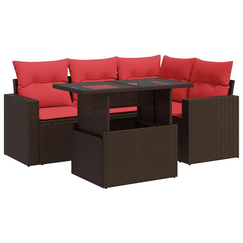 set divano da giardino Polirattan