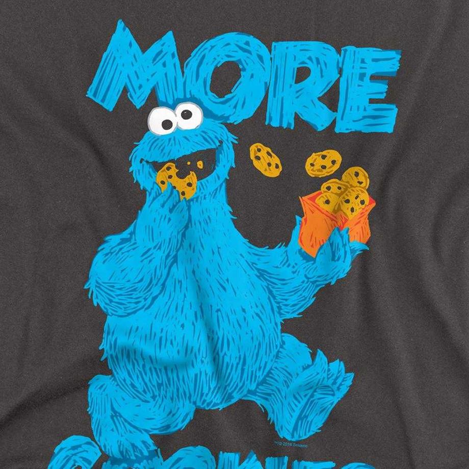 Sesame Street T-Shirt Manches Longues More Cookies  