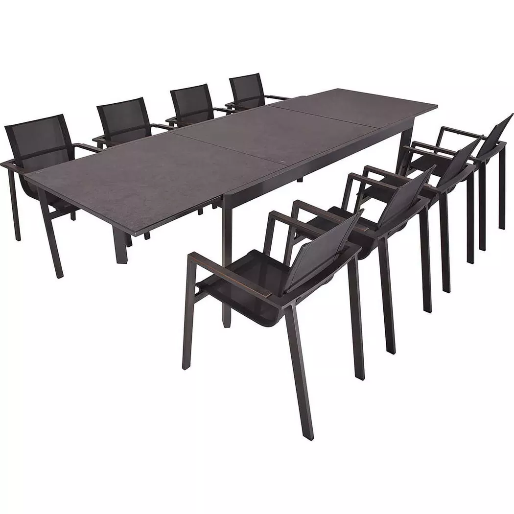 Garden Pleasure Gartenmöbelset 'Nerea' für 8 Personen Aluminium