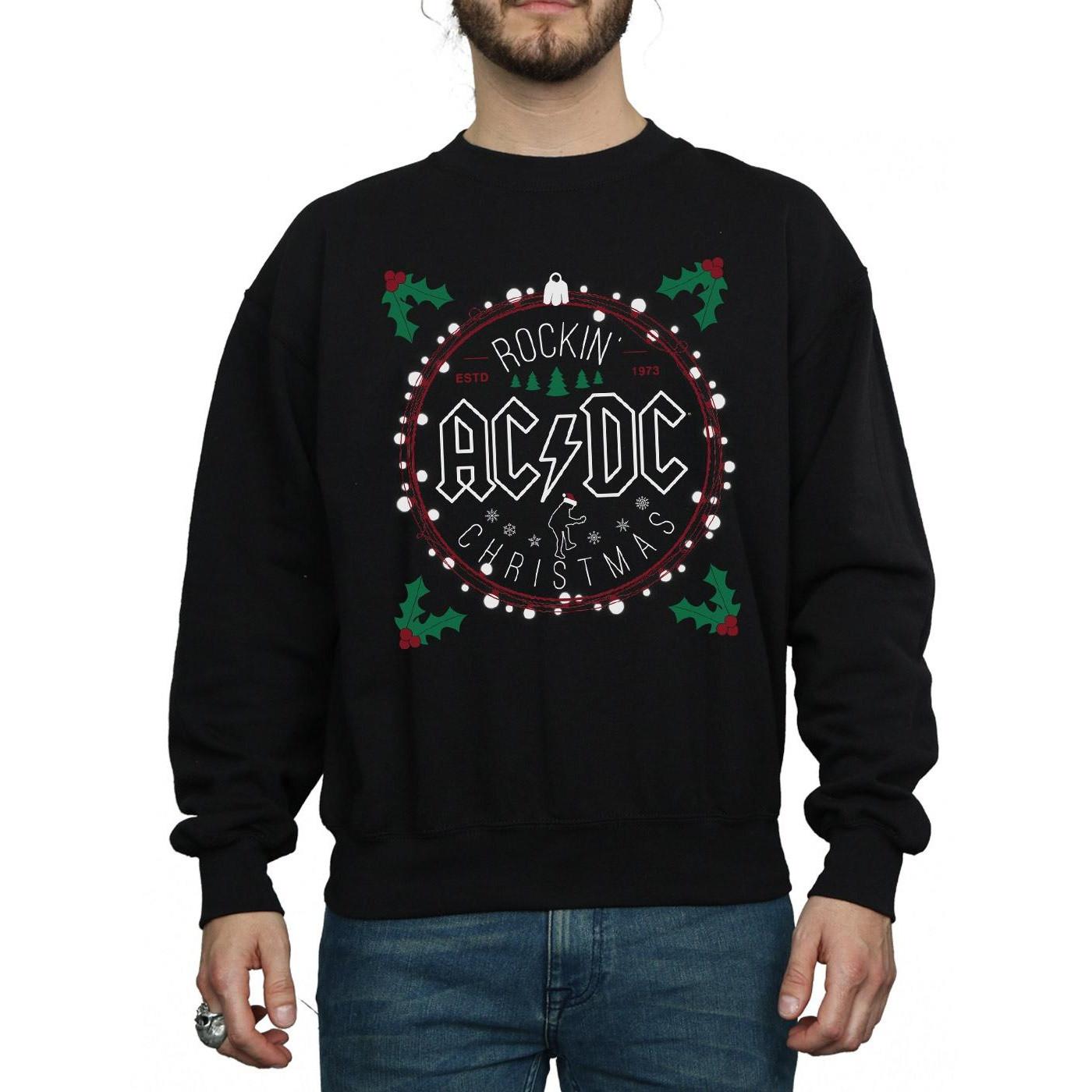 AC/DC ACDC Rockin Christmas Sweatshirt  