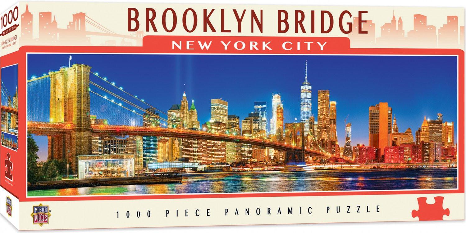 Masterpieces  Masterpieces Puzzle City Panoramic Brooklyn Bridge NYC Puzzle 1000 pieces 