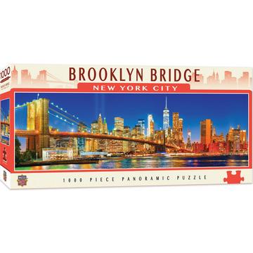 Masterpieces Puzzle City Panoramic Brooklyn Bridge NYC Puzzle 1000 pieces