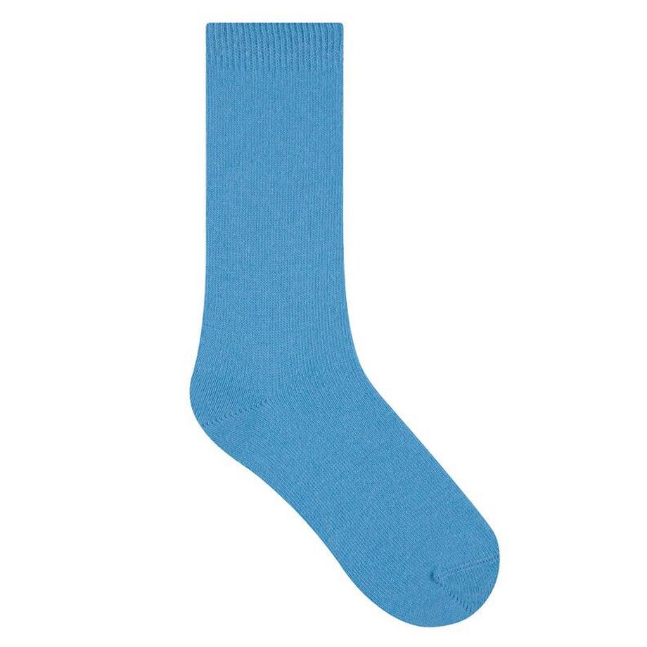 BLEU FORET Chaussettes Laine et Cachemire  