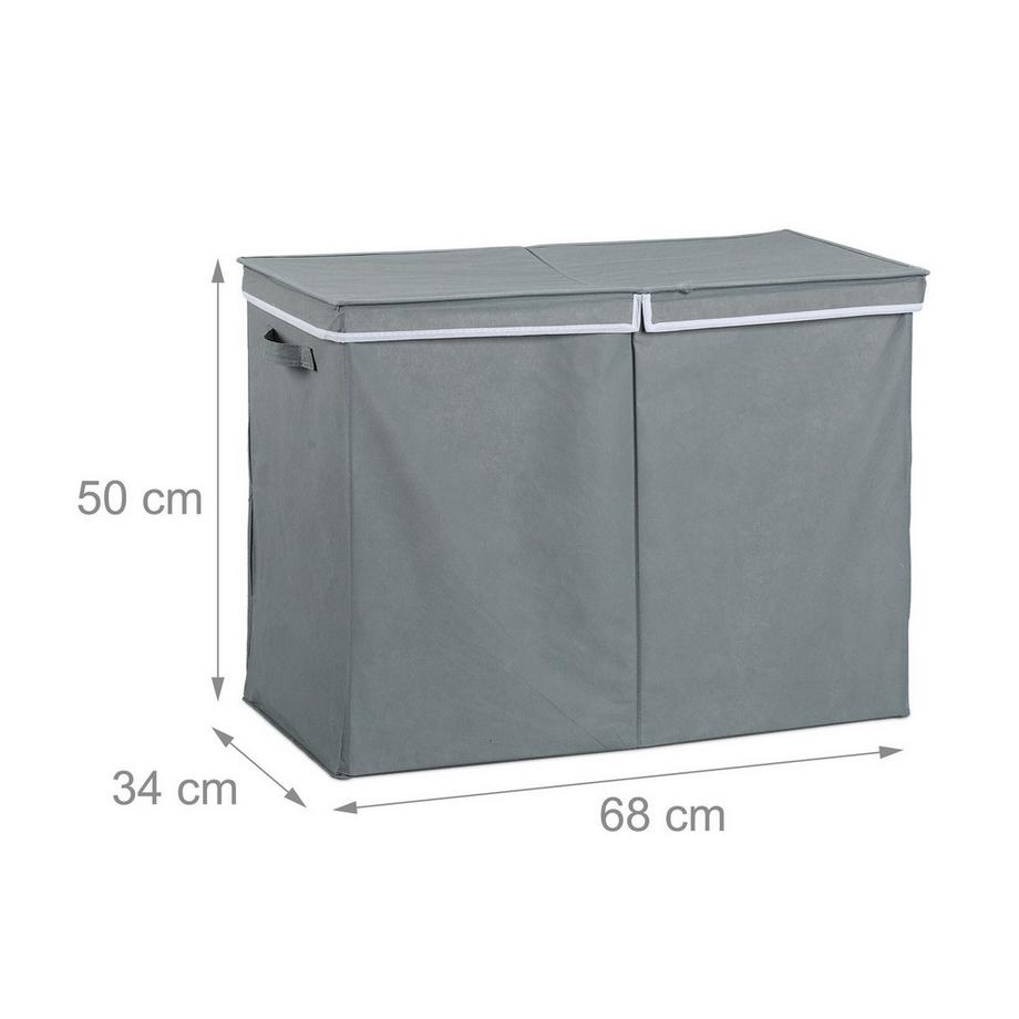 B2X Panier à linge avec couvercle 100 litres  