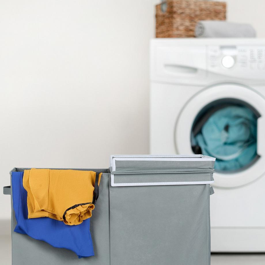 B2X Panier à linge avec couvercle 100 litres  