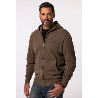 JP1880  Hoodiejacke, Homewear, Vintage Look, Kapuze 