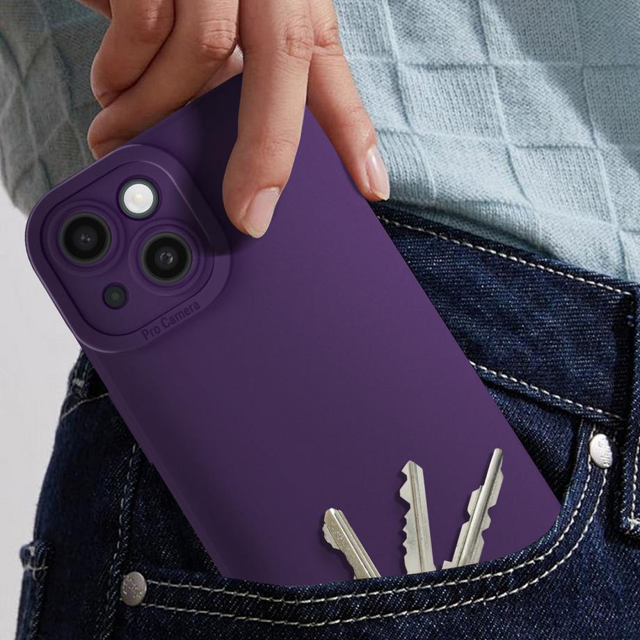 Avizar  Coque iPhone 13 Souple Mat Violet 