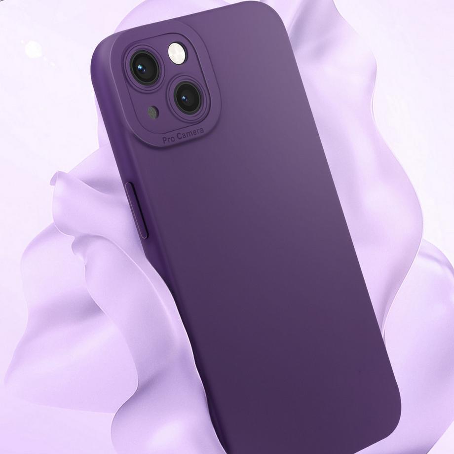 Avizar  Coque iPhone 13 Souple Mat Violet 
