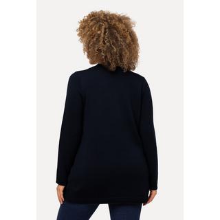 Ulla Popken  Pullover natalizio con pupazzo di neve, scollo a girocollo e maniche lunghe 